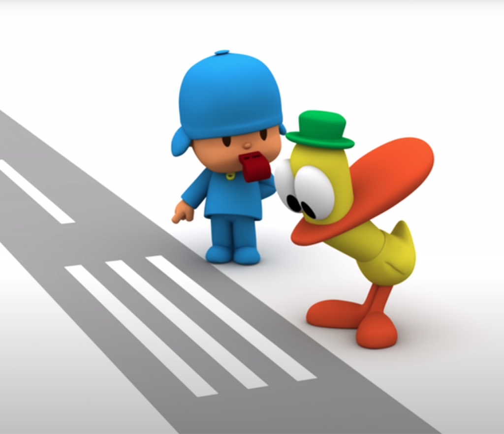 pocoyo educazione stradale