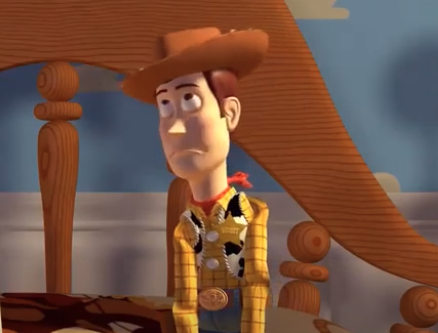 sceriffo Woody in Toy Story